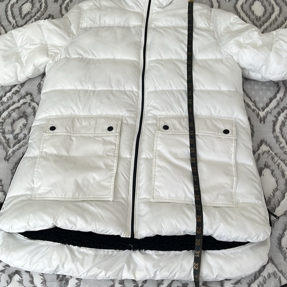 Kennet Cole New York Women’s Winter Puffer Jacket Hooded Colour White/Black - Picture 13 of 13